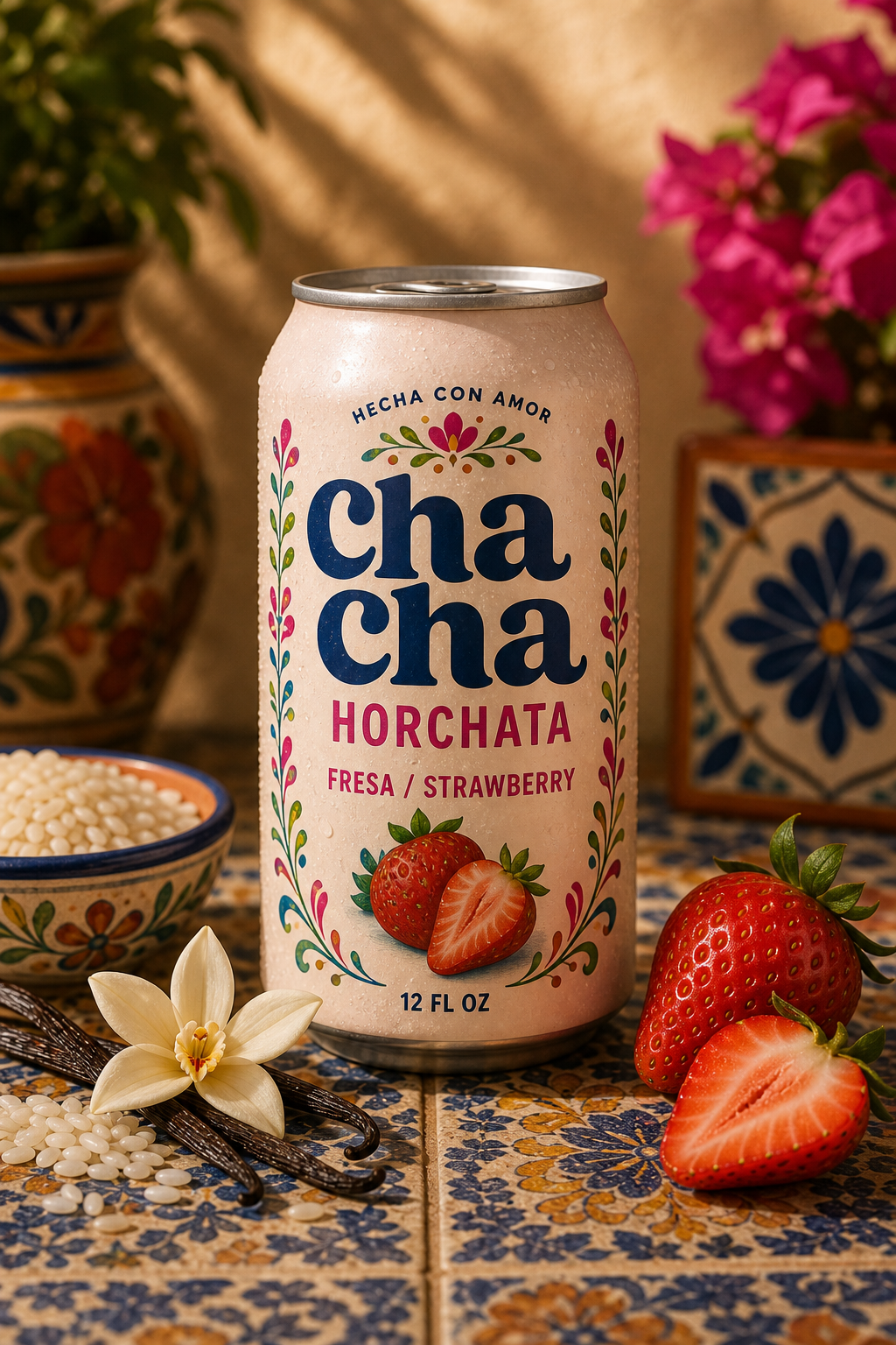 ChaCha Fresa horchata 12 oz can