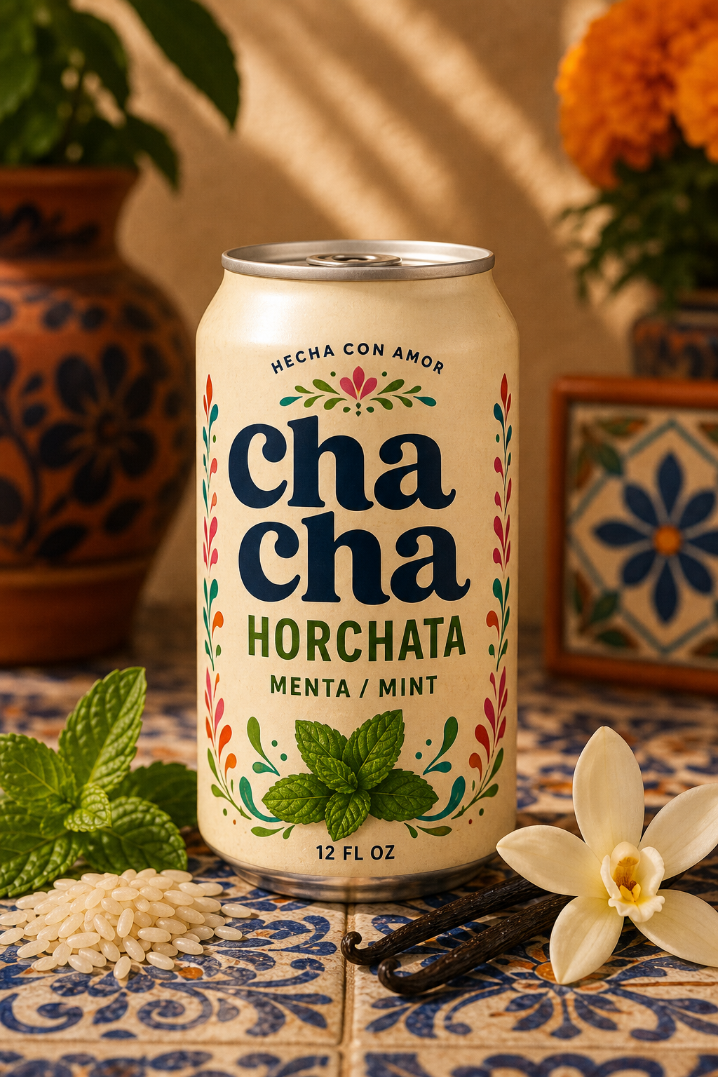 ChaCha Menta mint horchata 12 oz can