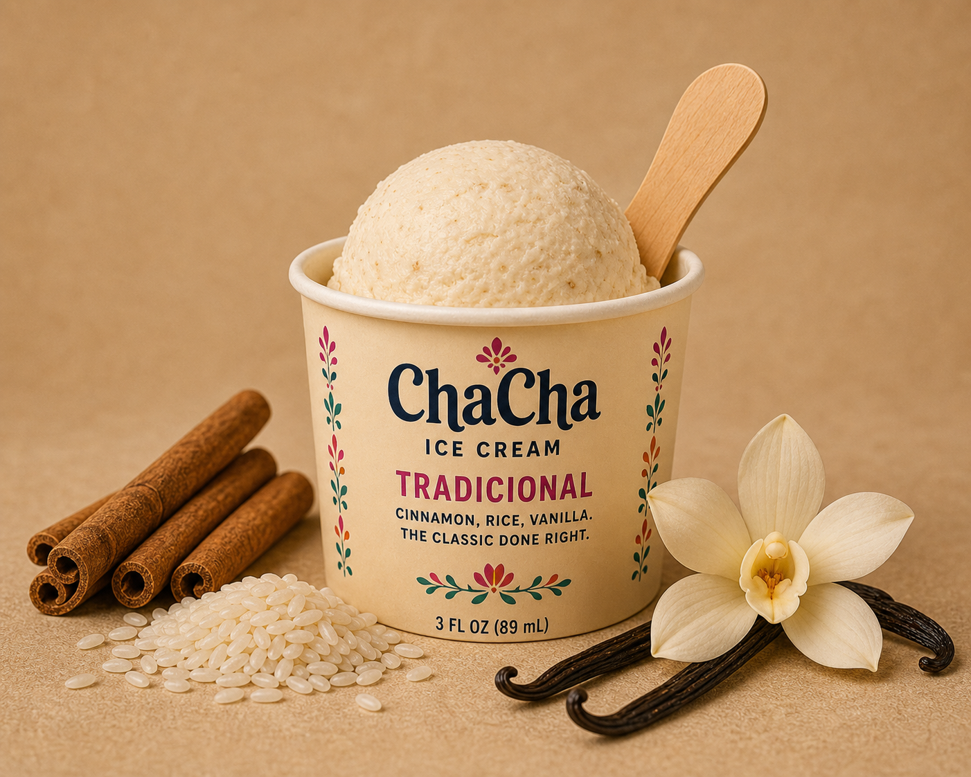 ChaCha Tradicional ice cream cup